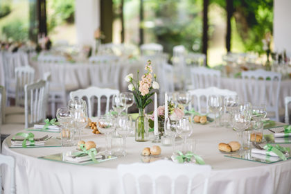 Mise en place, matrimonio Elida e Stefano