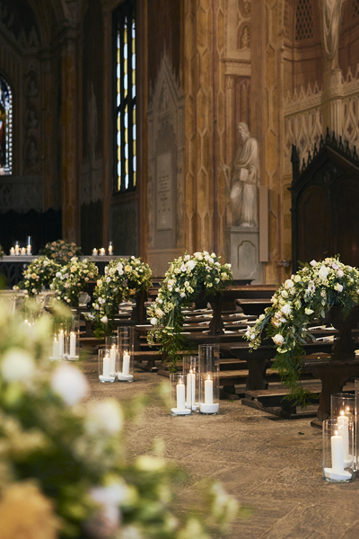 Allestimento Chiesa, matrimonio Ambra e Lorenzo